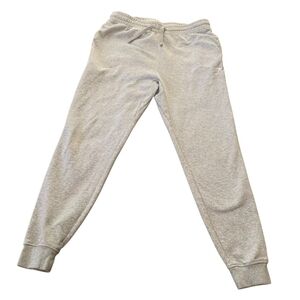 Gymshark Crest Joggers Light Grey Marl Athleisure Lounge Sweatpants Size L